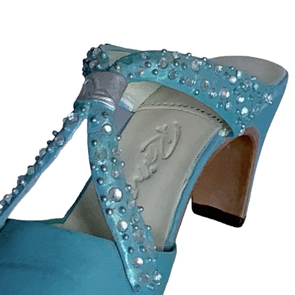 Vintage Miniature Collectible High Heel Shoe Retired LTD Edition 2000 Blue Teal - Picture 9 of 16